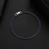 Kashi Jewelry's basic claw chain bracelet, 3mm zircon plated with platinum, is an export profit model jewelry Specification image